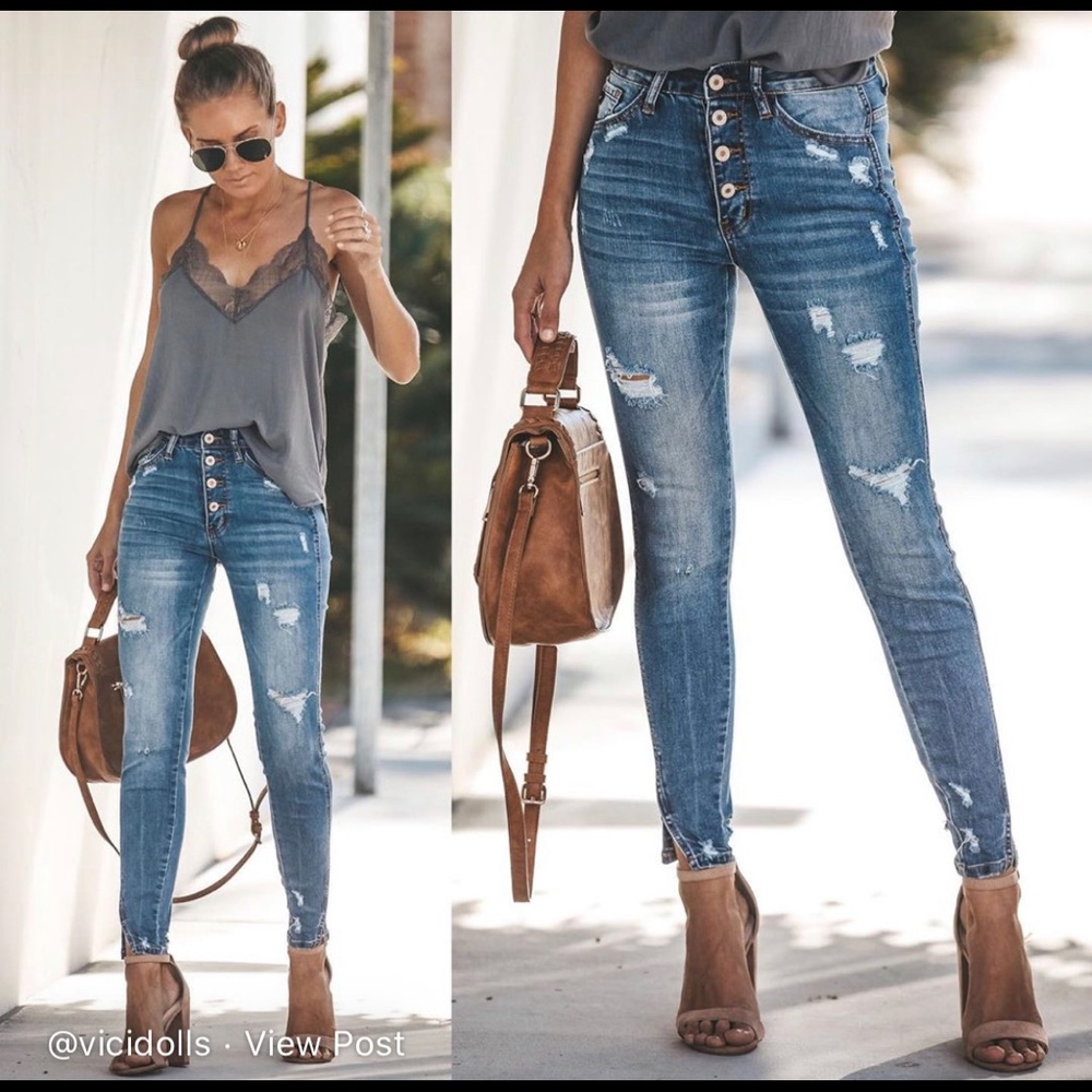 Ultimate High Rise Skinny Split Ankle Jean